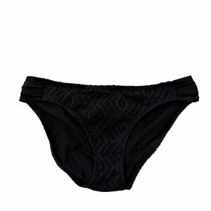 BECCA Black Patterned Bikini Bottom